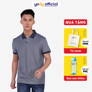 Áo polo nam YODY chất liệu mắt chim co giãn tốt thoải mái - APM5183