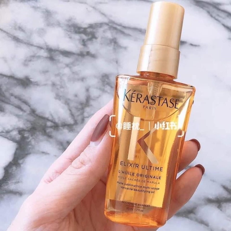 Dầu dưỡng tóc Kerastase 50ml, dầu dưỡng siêu phục hồi tóc, giảm tóc chẻ ngọn - Herskin Official Store