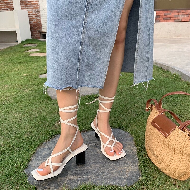GIÀY CAO GÓT CỘT DÂY CHIẾN BINH