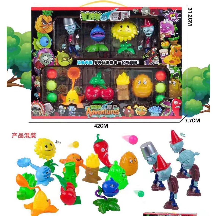 Hộp đồ chơi mô phỏng game Plants vs Zombies - Hộp đồ chơi Hoa quả nổi giận