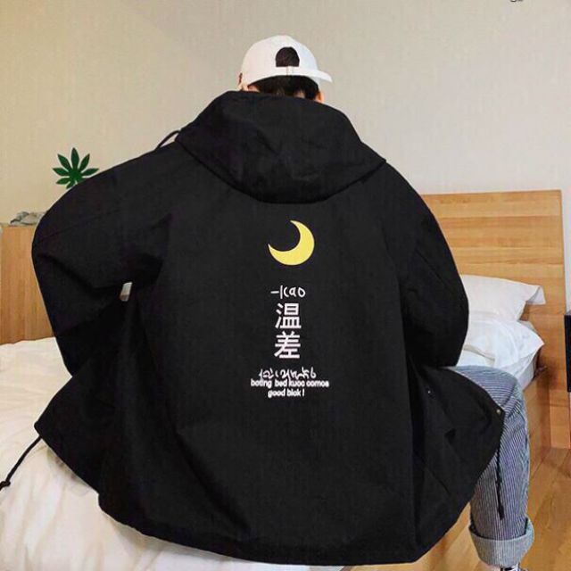 ÁO KHOÁC DÙ CHỐNG NẮNG IN TRĂNG KHUYẾT