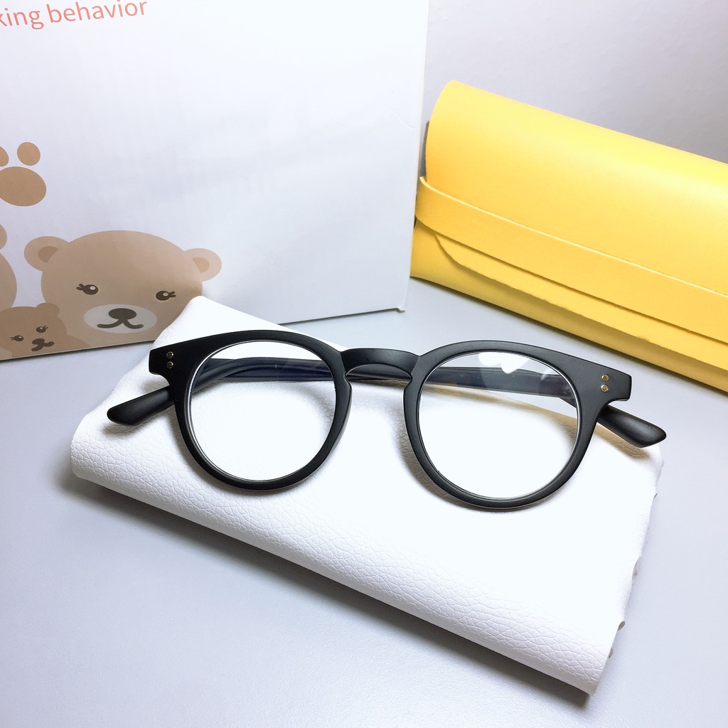 Gọng kính cận nam nữ mắt tròn nhỏ chất nhựa dẽo Liupeyewear 2129 nhận cắt cận viễn loạn