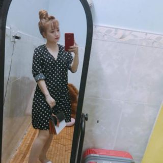 Váy Chấm Bi(ảnh cuối là ảnh mặc thật)