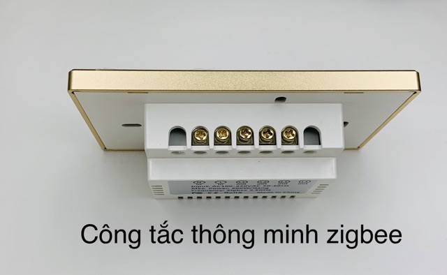 Công tắc thông minh cao cấp Tuya viền nhôm Zigbee - Công tắc cảm ứng nhà thông minh 1-4 nút kết nối Zigbee (new design)