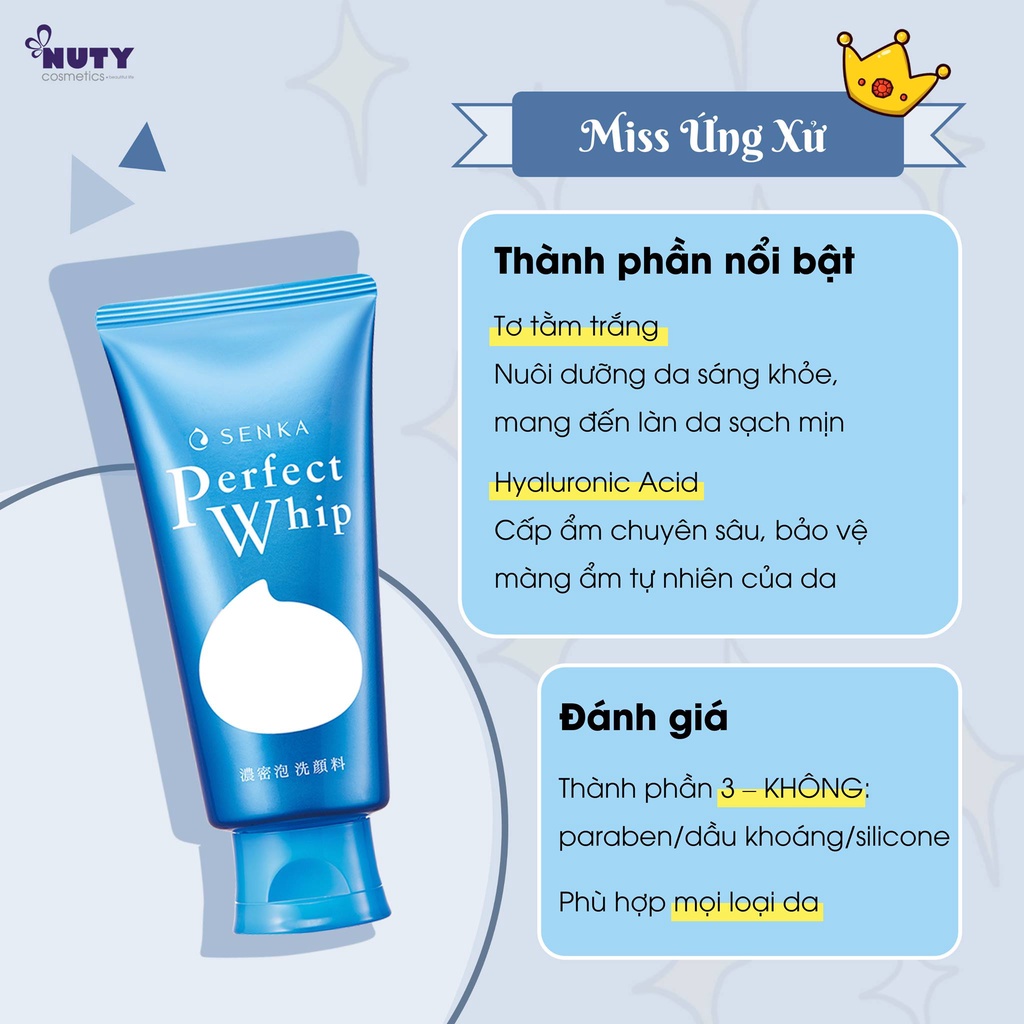 [MẪU MỚI] Sữa Rửa Mặt Shiseido Senka Perfect Whip Cleansing Foam (120g) | BigBuy360 - bigbuy360.vn