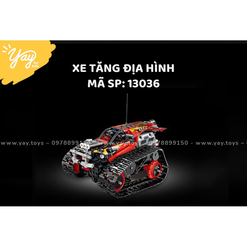 Xe Tăng Địa Hình Láp Ráp Điều Khiển Từ Xa - Remote-Controlled Stunt Racer - MOULDKING