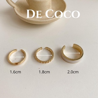 Set nhẫn xà cừ DECOCO ACC ACC (3 chiếc) DECOCO ACC ACCESSORIES