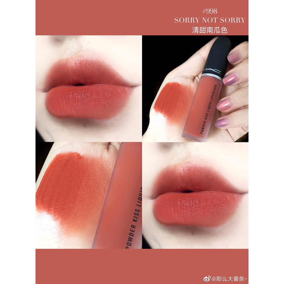 ❤️Hàng Mới về❤️ Chính Hãng Son Mac Kem POWDER KISS LIQUID LIPCOLOUR. Độ chuẩn màu cao, không phụ thuộc nhiều vào nền môi | BigBuy360 - bigbuy360.vn