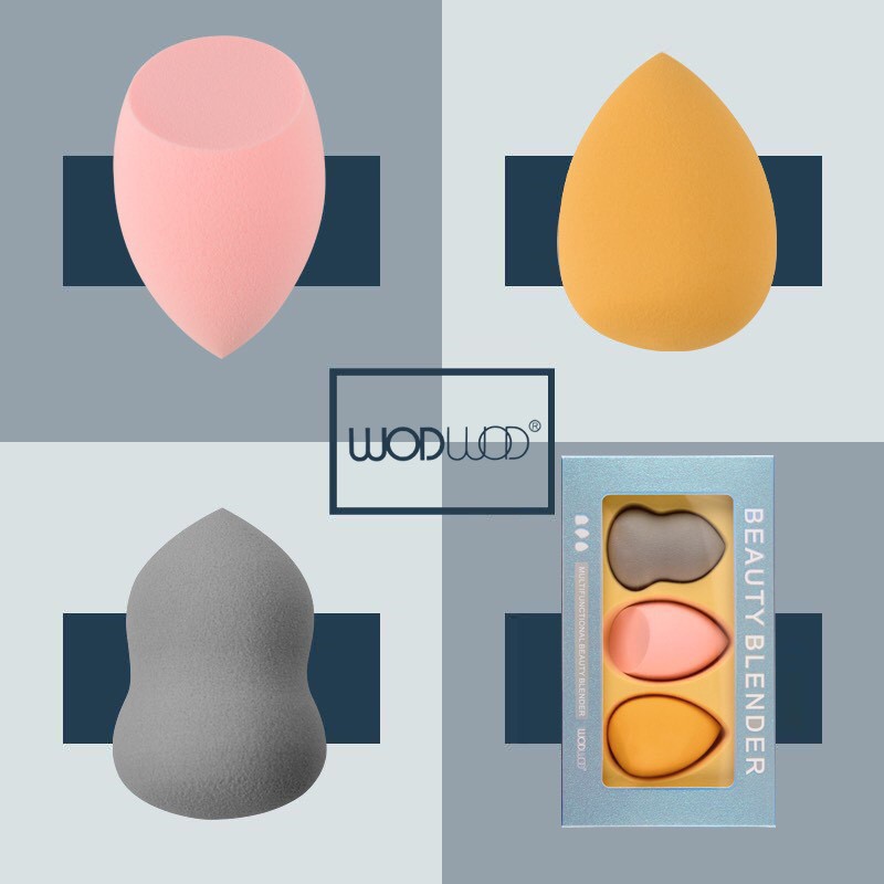 Mút Tán Kem Nền Dạng Hồ Lô & Giọt Nước MINSHZEE tiện đụng màu sắc ngọt ngào L1670 | BigBuy360 - bigbuy360.vn