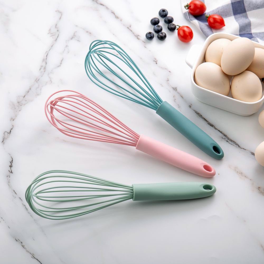 [Whisk eggs] - Dụng cụ đánh trứng cầm tay- phới lồng đánh trứng làm bánh khuấy bột bằng silicon