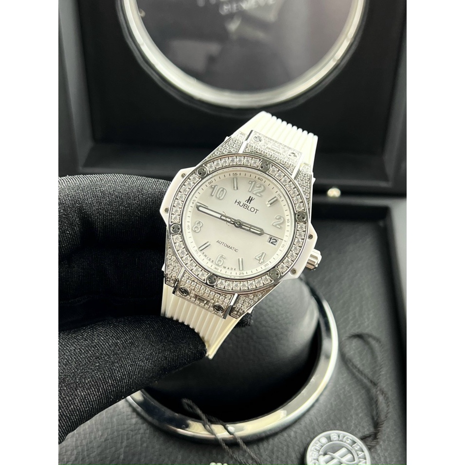 [FULL BOX]Đồng Hồ Nữ HB BIGBANG WHITE FULL Đá-34mm- máy quazt , Chống Nước- Bảo Hành 24 Tháng | BigBuy360 - bigbuy360.vn
