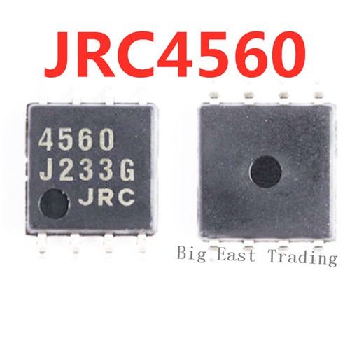 10 chiếc 5 CÁI JRC4560 SOP-8 NJM4560M 4560 4560M NJM4560 SOP8 SMD Dual Op Amp Amp Amp Amp IC, đảm bả