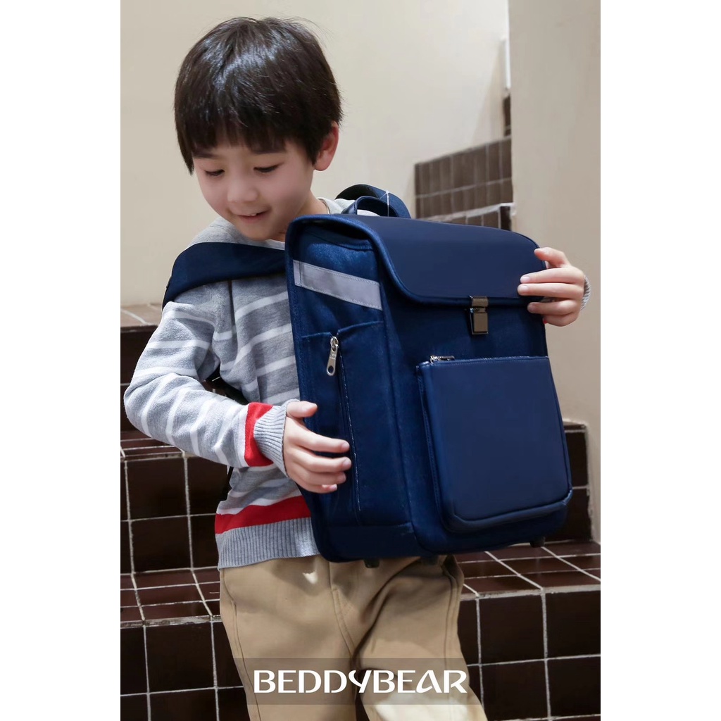 HOT Balo Beddybear Royal Xanh Dương dành cho Bé Cấp 1 từ 06 tuổi trở lên -GZ-XANHDUONG. Kích thước 29 x 37 x 17 cm