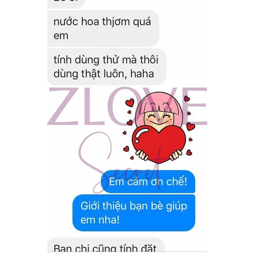 [ĐẮT NHẤT] Nước hoa Zlove Secret, hương 3 tầng, hương thơm quyến rũ, chồng yêu mỗi ngày | BigBuy360 - bigbuy360.vn