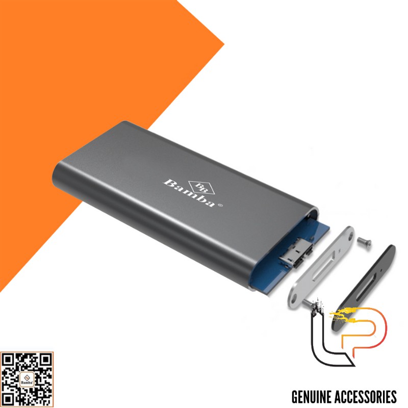 HỘP ĐỰNG Ổ CỨNG SSD M2 (NGFF) BAMBA B5 - BOX SSD M2(NGFF) RA USB 3.0 BAMBA B5