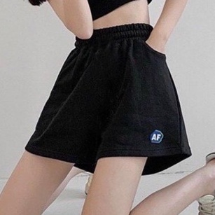 Quần đùi AF thể thao unisex Short cộc cạp chun kèm túi trước nam nữ hot