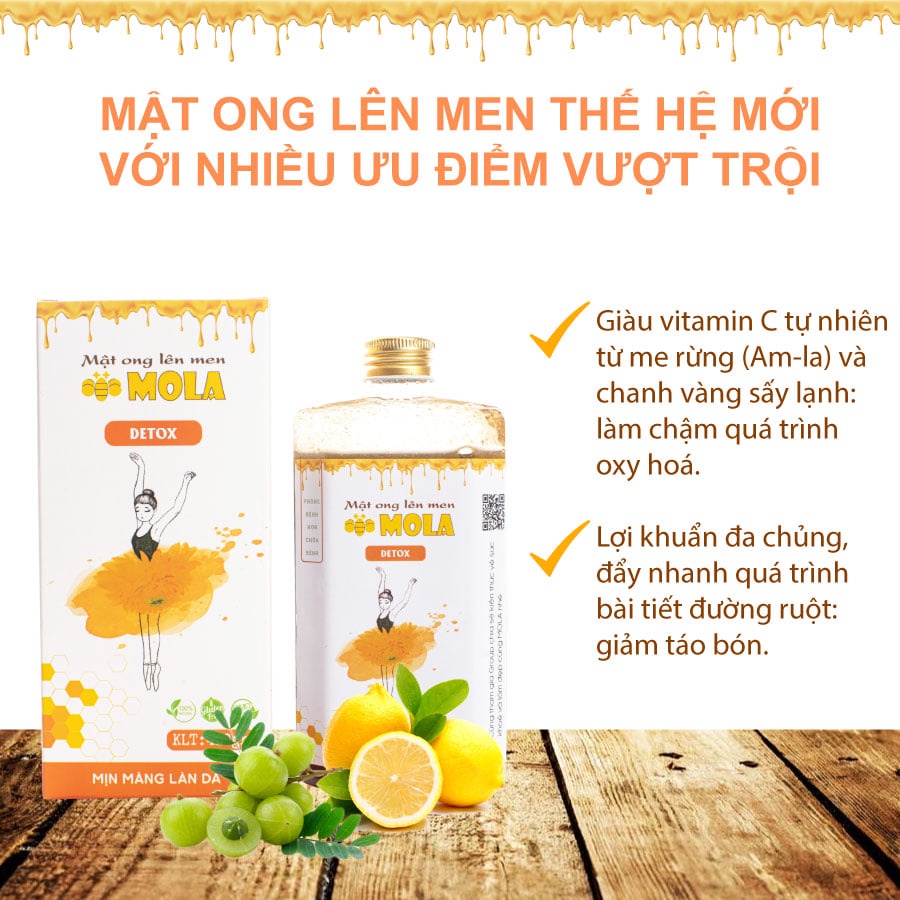 Mật Ong Lên Men Mola DETOX  410GR - THẢI ĐỘC NHẸ NHÀNG