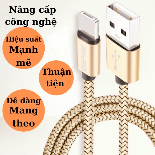 Cáp sạc Nhanh cho IP,8PIN-Dây cáp sạc không báo lỗi,truyền dữ liệu cho IP5 trở lên. Siêu đẹp-Siêu bền