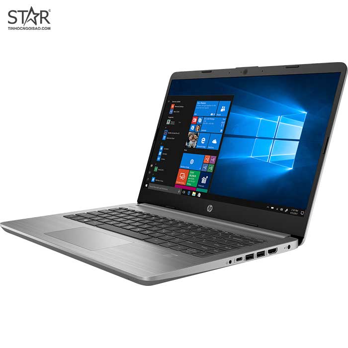 Laptop HP 340s G7 36A43PA: I5 1035G1, Intel UHD Graphics, Ram 8G, SSD NVMe 256G, Win10, FingerPrint, 14.0”FHD (Xám)