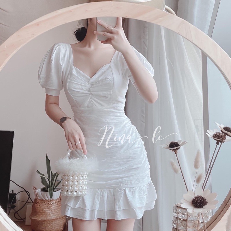 [Mã SKAMA06 giảm 8% tối đa 50K đơn 250K] váy body đũi cổ v đuôi cá | BigBuy360 - bigbuy360.vn