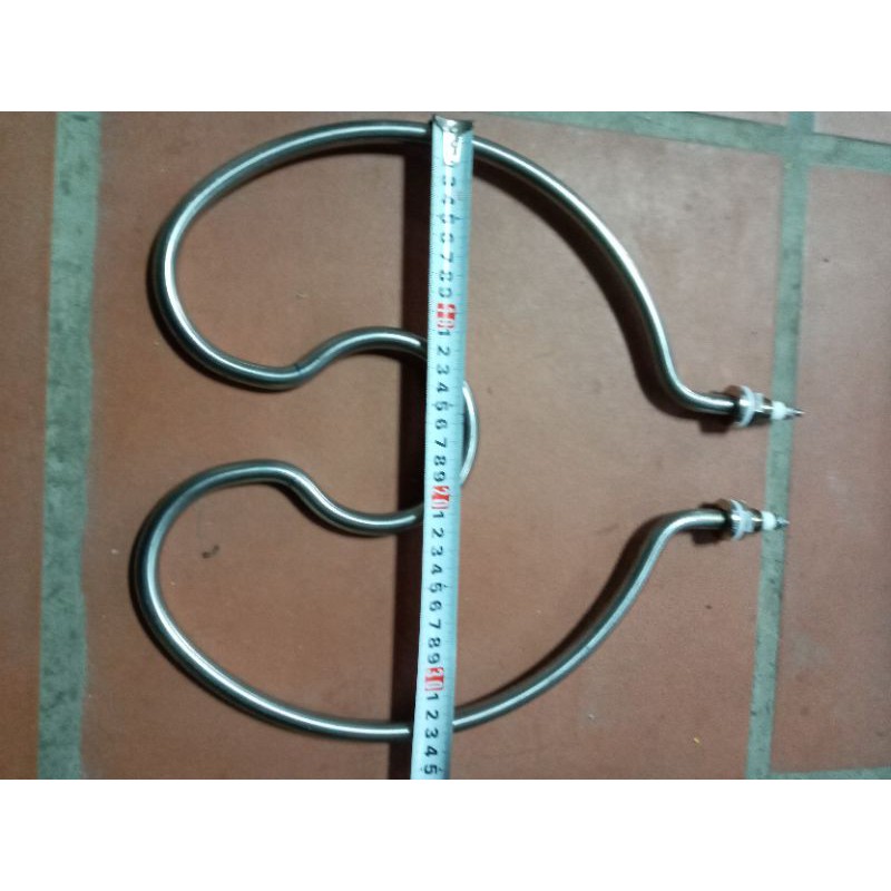 Điện trở đun nước, nồi tráng bánh cuốn, gia nhiệt nước  dạng tim 27cm 3kw 220v