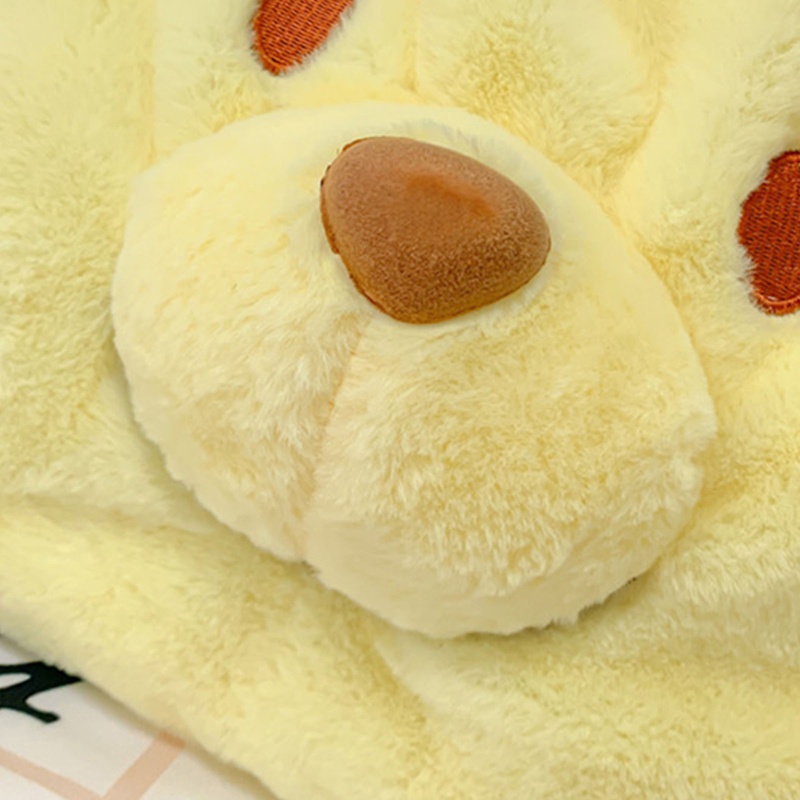 Túi Tote Đeo Vai Hình Gấu Bông Màu Vàng Dễ Thương Cho Bé Gái