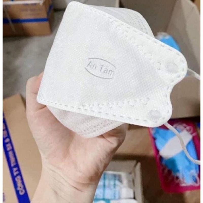 Gói 10 cái khẩu trang 4D KF94 An Tâm Mask / 1 Cái khẩu trang y tế 3 lớp Meriday Bông Bạch Tuyết | BigBuy360 - bigbuy360.vn