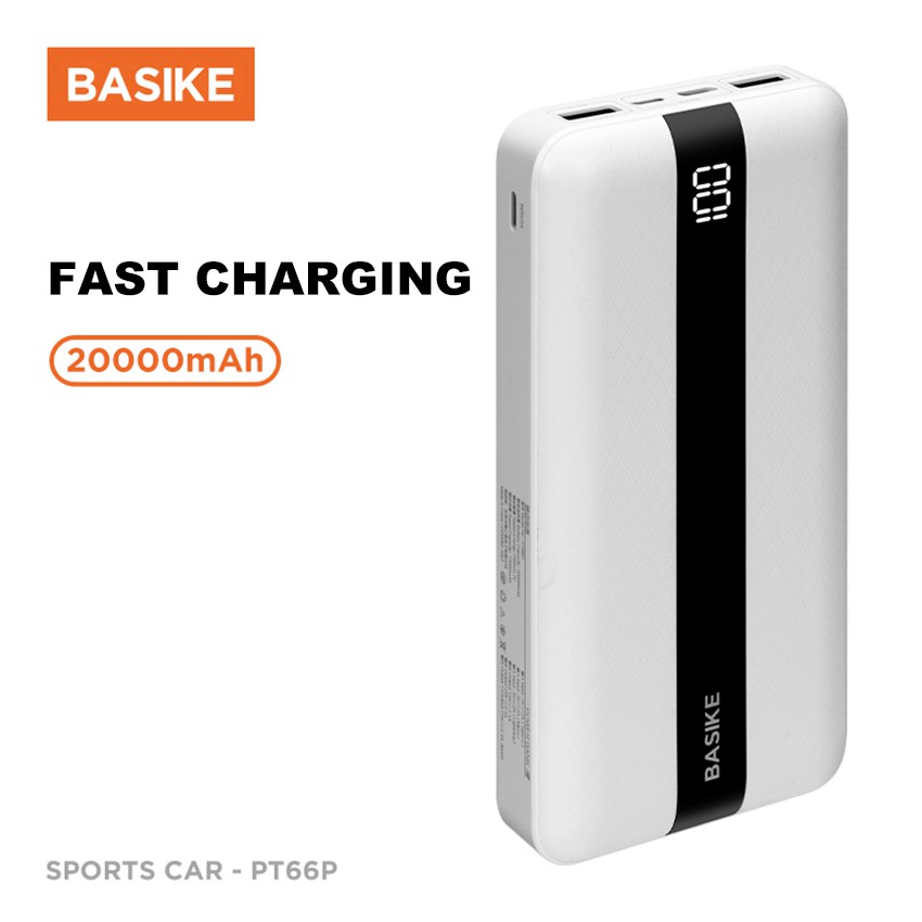 Pin Sạc Dự Phòng Basike SK-PT66 20000mAh Có Màn Hình Đèn LED