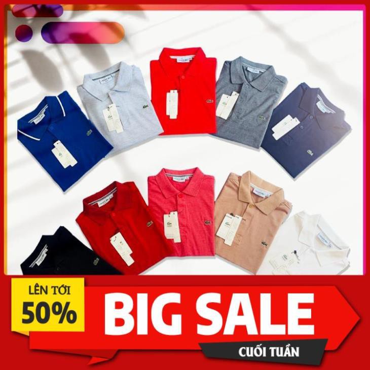 Áo Thun Polo Có Cổ Thun Cá Sấu hàng xuất khẩu 100% cotton thoáng mát, mềm mịn dành cho cả nam ྇
