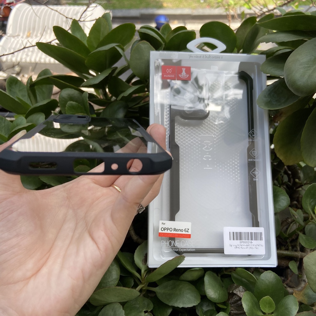 [Hỏa Tốc HCM] Ốp lưng XUNDD OPPO Reno 6 5G / 6Z 5G / 6 Pro 5G - Chống shock, Viền TPU, Mặt lưng trong