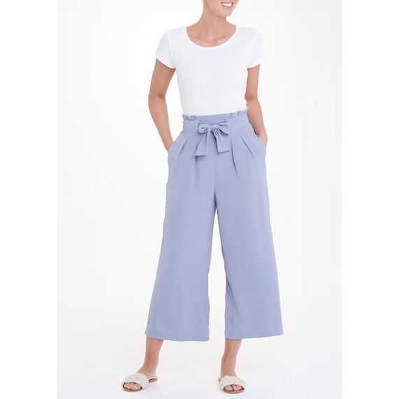 Quần Culotte Papaya ống rộng lưng cao(2192)