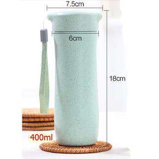 Binh đựng nước lúa mạch 400ml có dây cầm