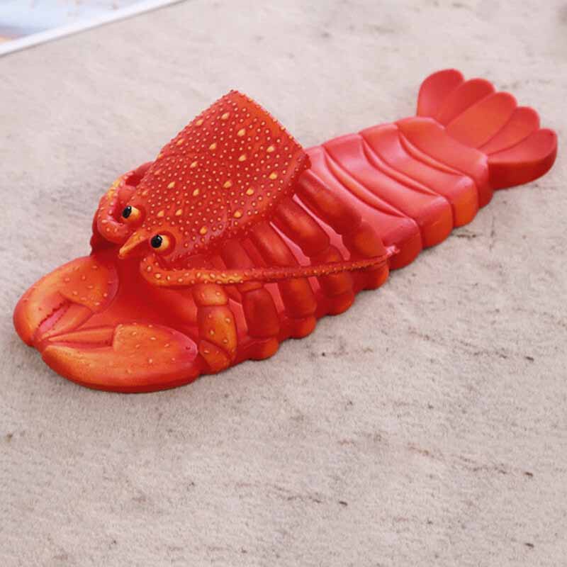 Dép Kẹp Ngón Mềm Hình Tôm Hùm Vui Nhộn Sáng Tạo Chống Thấm Nước Đi Biển Mùa Hè Cho Nam Và Nữ