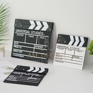 Bảng cắt cảnh quay phim Clapper Board nhiếp ảnh decor trang trí đạo cụ chụp ảnh - AM Decor