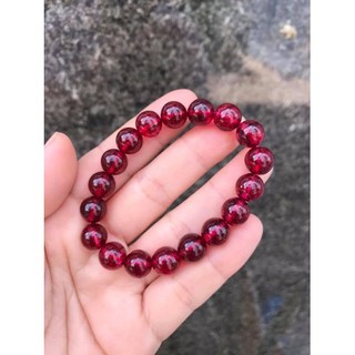 Vòng tay màu ưu linh đỏ hồng 8ly-10ly- hàng đẹp