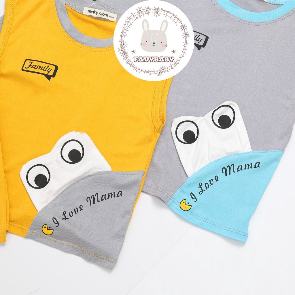 Bộ MINKY MOM Bé Trai Bé Gái 3 Lỗ Thun Lạnh Quần Ngắn Đồ Bộ Mùa Hè Đơn Sắc Hoạ Tiết Độc Đáo Trẻ Em 0 - 7 Tuổi - Favybaby