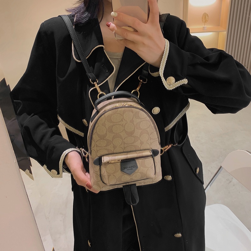 Coach_Ba lô Túi xách nữ nhỏ Túi xách da PU sang trọng Túi đeo vai nữ Túi đeo chéo lớn