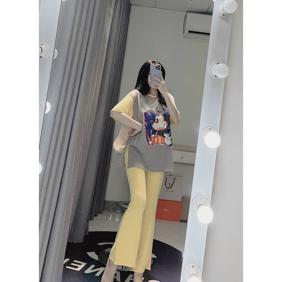 ƠSét thun mickey áo thêu gấu siêu hot 4 màu vải chất lượng