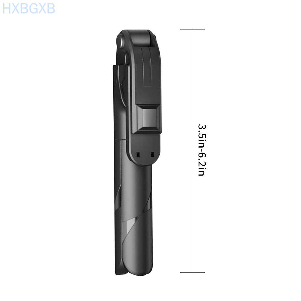 HXBG Mobile Phone Selfie Stick Telescopic Selfie Tripod Live Streaming Bluetooth 4.0 Smartphone Holder, Black