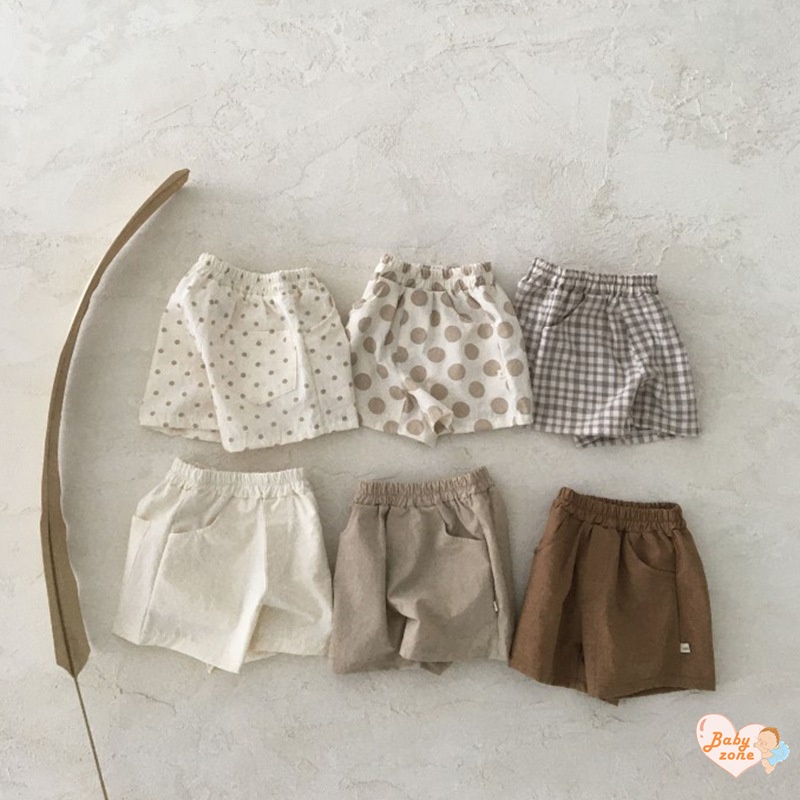 Quần Short Vải Lanh Cotton Dễ Thương Thời Trang Mùa Hè Cho Bé 0-3 Tuổi