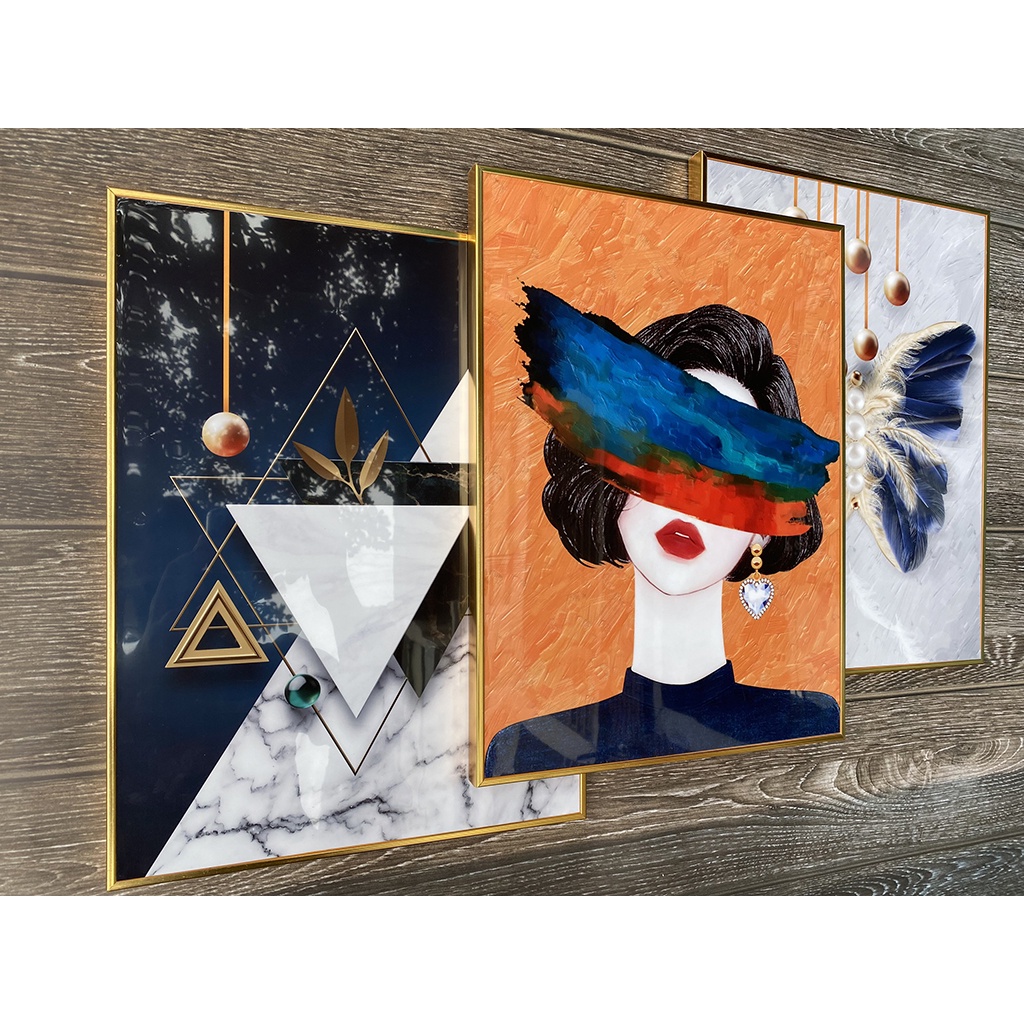 Tranh Treo tường Spa, Tranh tráng gương cao cấp dùng để trang trí spa phun xăm, tiệm nail, thẩm mỹ làm đẹp | 888