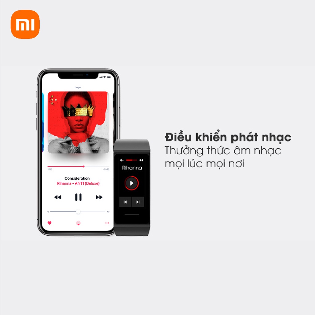 Mi Band 4C vòng đeo tay thông minh Xiaomi chính hãng DIGIWORLD đồng hồ thông minh đo nhịp tim theo dõi sức khỏe