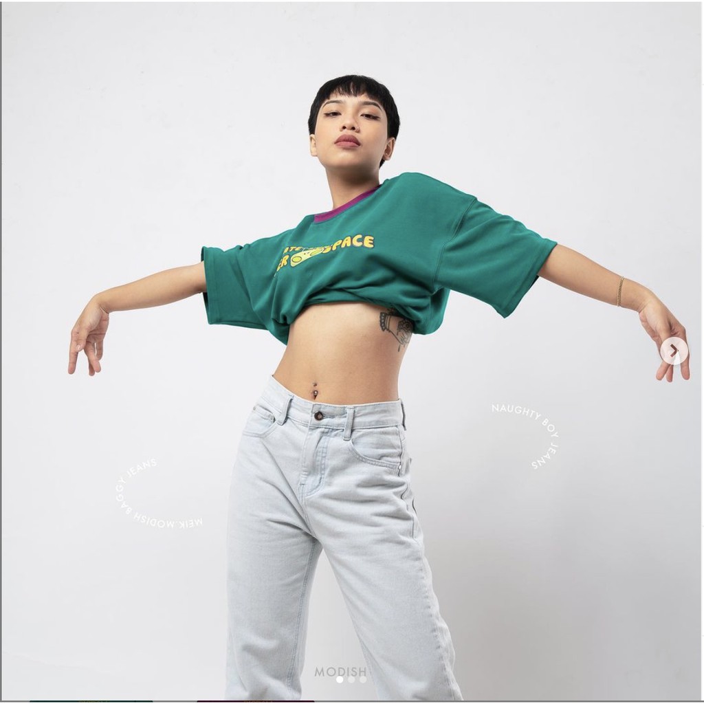 Quần bò Naughty ống rộng Meik.mosh chất liệu jean wash local brand | BigBuy360 - bigbuy360.vn