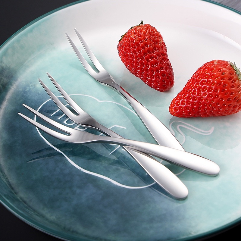 Nĩa ăn trái cây, nĩa ăn bánh mức inox 304 phong cách sang trọng cao cấp