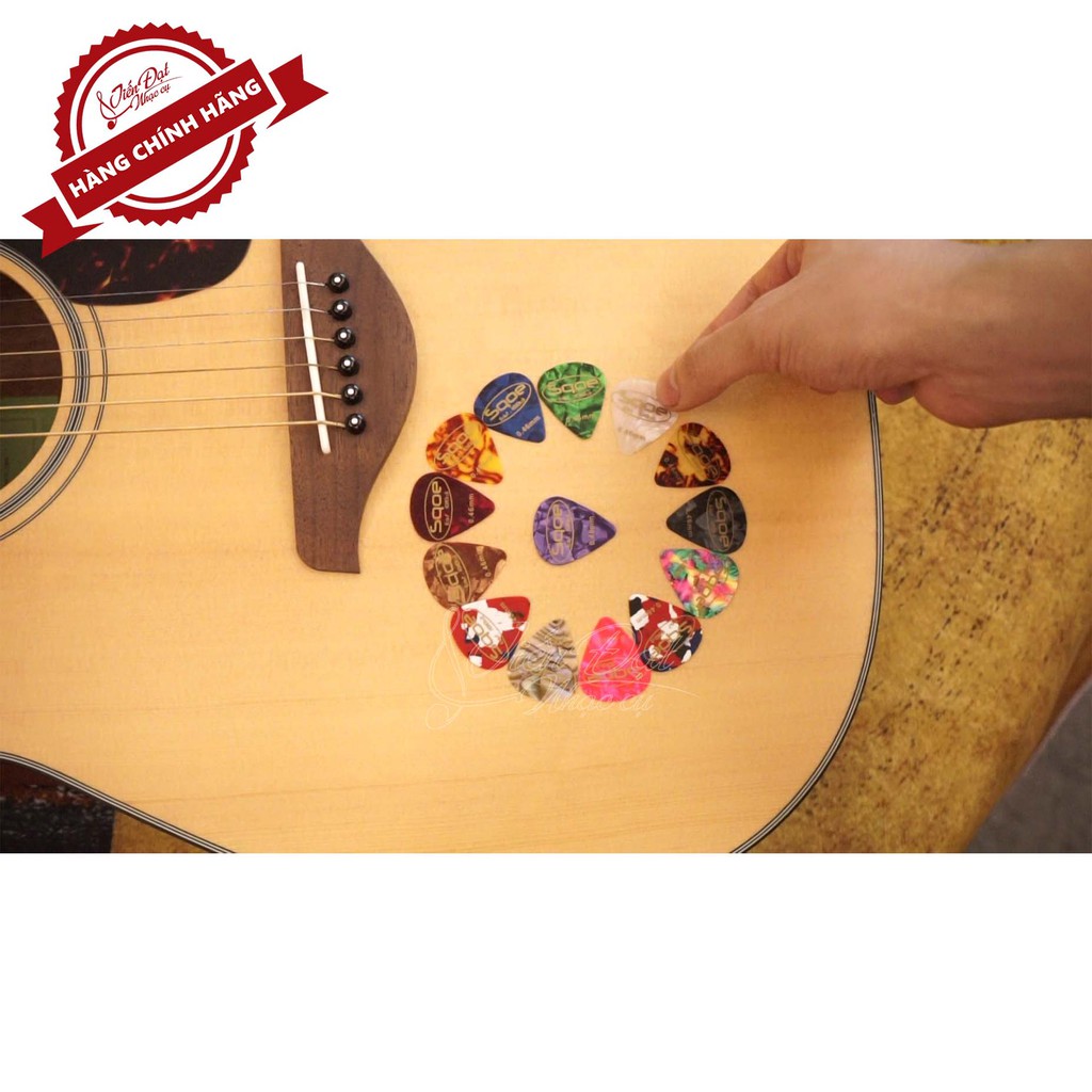 Pick Guitar Móng Gảy Đàn GuiTar Các Cỡ Cao Cấp, Hộp Đựng Pick Gẩy Tiện Dụng