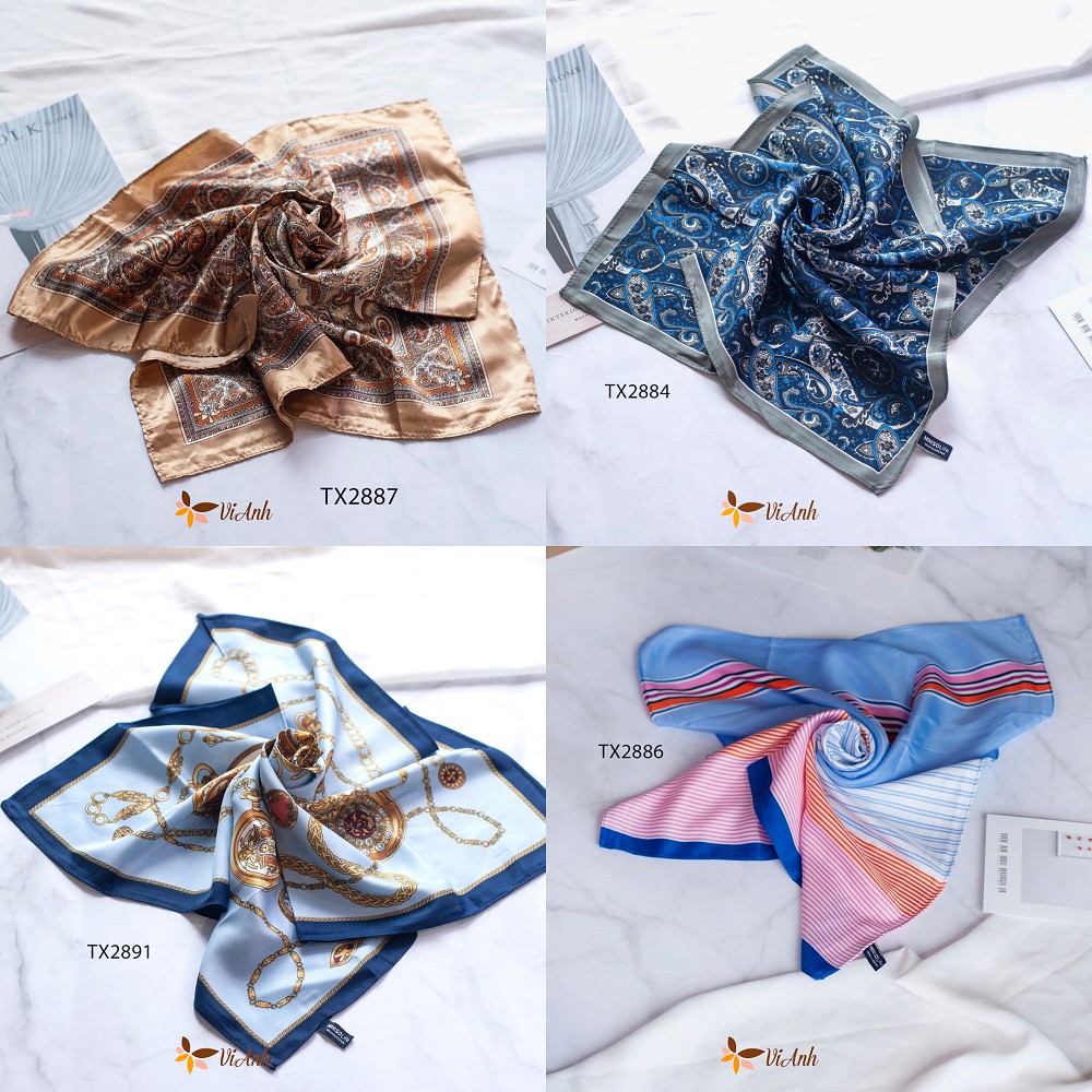 Khăn lụa vuông giá sỉ
