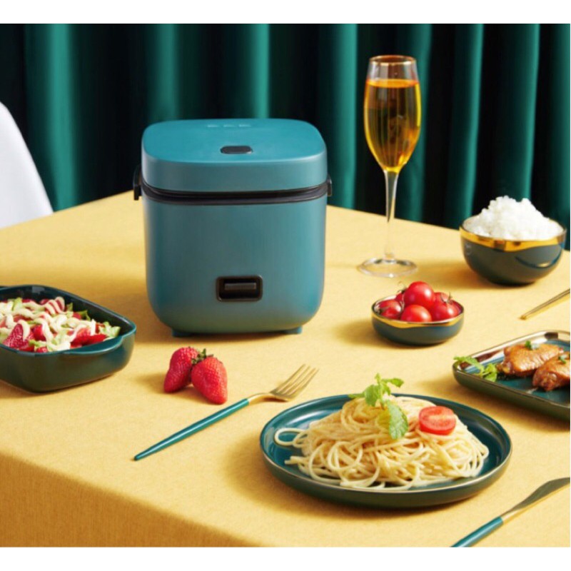 Nồi Cơm Điện Đa Năng Mini 0,8L cho 1-2 người (tặng kèm khay hấp)