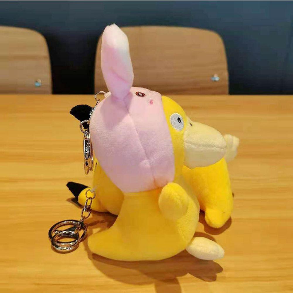 Rebuy1 Móc Chìa Khóa Xe Hơi / Túi Xách Hình Vịt Vàng / Ếch Trong Pokemon Dễ Thương Giá Đỡ