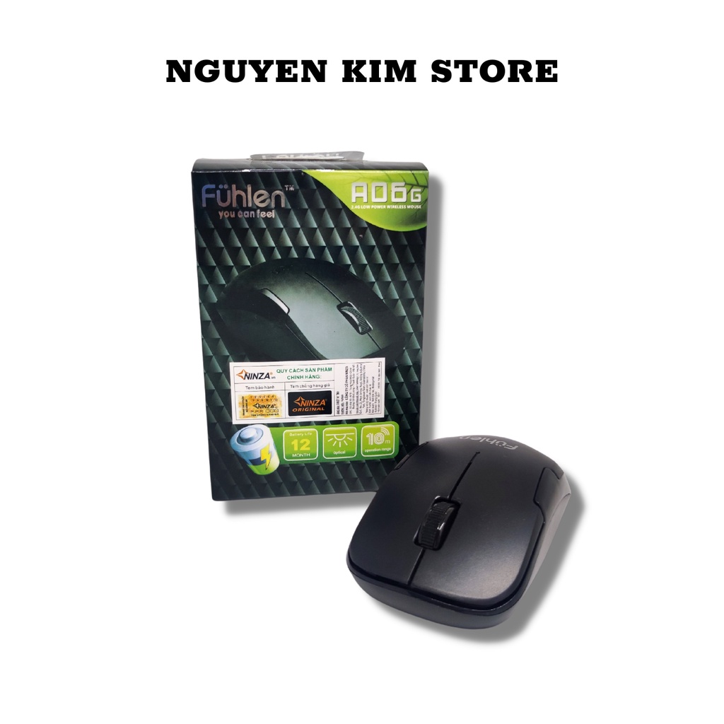 Chuột Máy Tính Không Dây Fuhlen A06