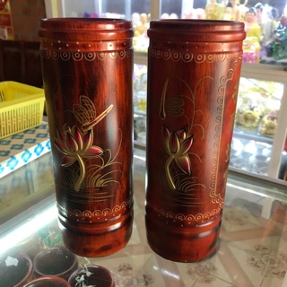 Ống đựng hương ( nhang ) gỗ cao 23cm